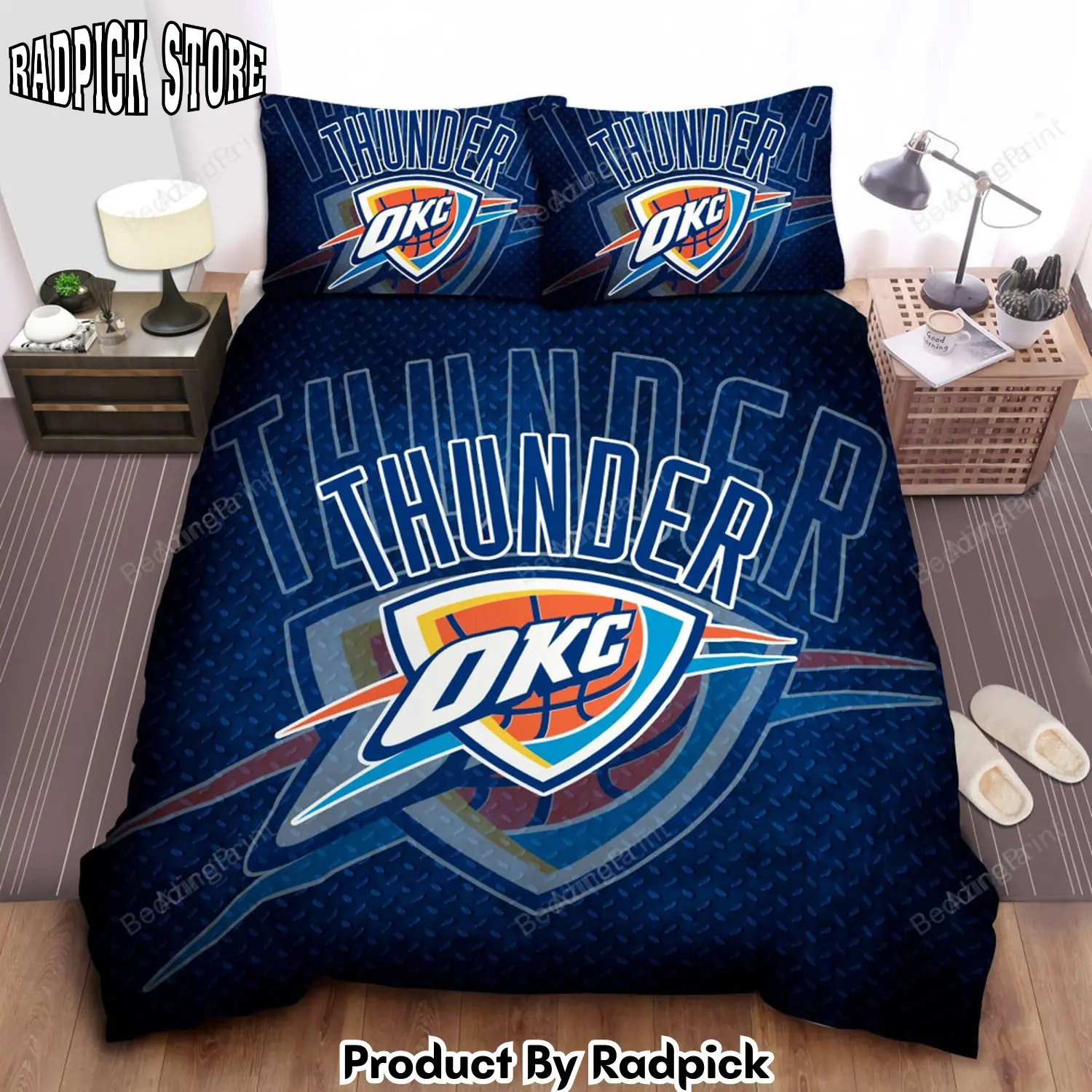 Radpick sports oklahoma sport oklahoma city thunder bed sheet duvet cover bedding sets rp3272052